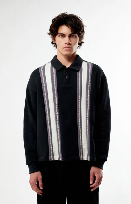 Pacsun Men's Metal Long Sleeve Rugby Shirt - 0183468680005