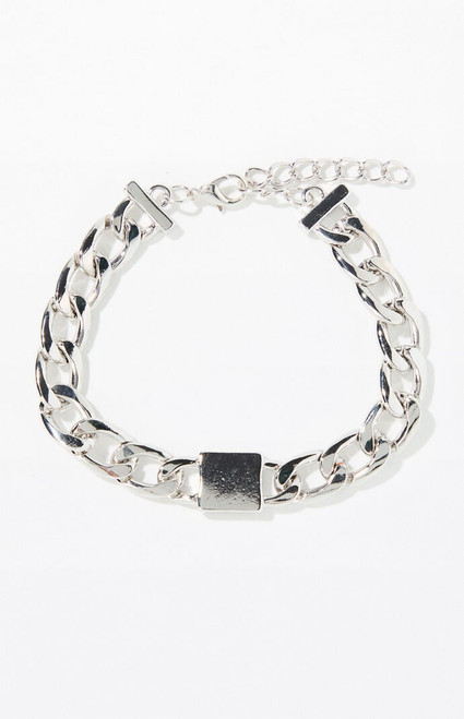Pacsun Men's Silver Chain Link Bracelet - 0629491390006
