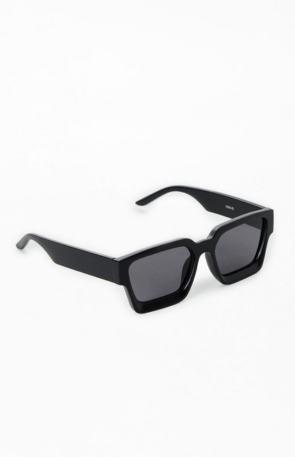 Pacsun Men's Black Square Frame Sunglasses - 0621003320011