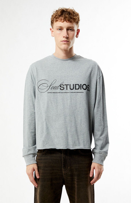 Pacsun Men's Soul Studios Cropped Long Sleeve T-Shirt - 0126519270020