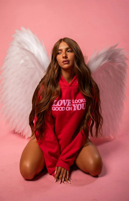 LONELY GHOST Women's Love Looks Good On You Hoodie - 0751611060015
