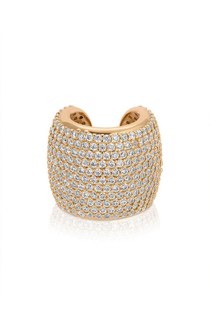 Ettika Women's Crystal Statement Chunky Ear Cuff - 0656603130302