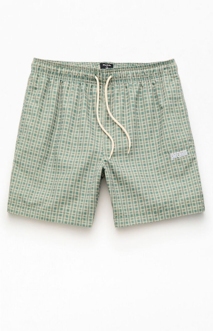 Pacsun Men's Micro Plaid Eco 6.5" Swim Trunks - 0150609530100