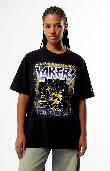 QORE Women's LA Lakers Concert T-Shirt - 0702611750003