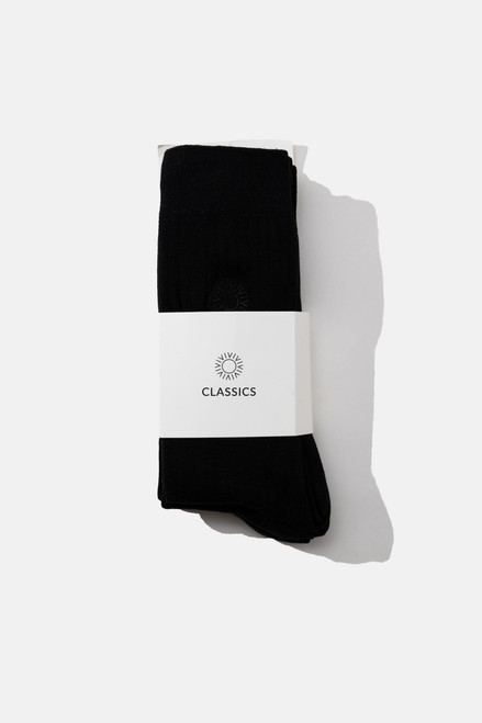 Rhythm Men's 3 Pack Black Classic Crew Socks - 0634523900001