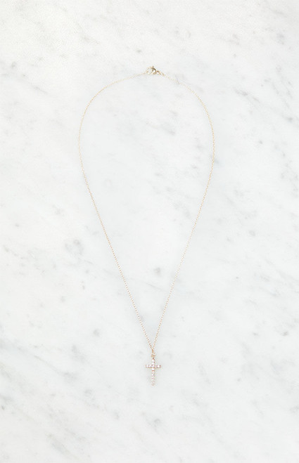 John Galt Women's Gold Cross Necklace - 0679601600047