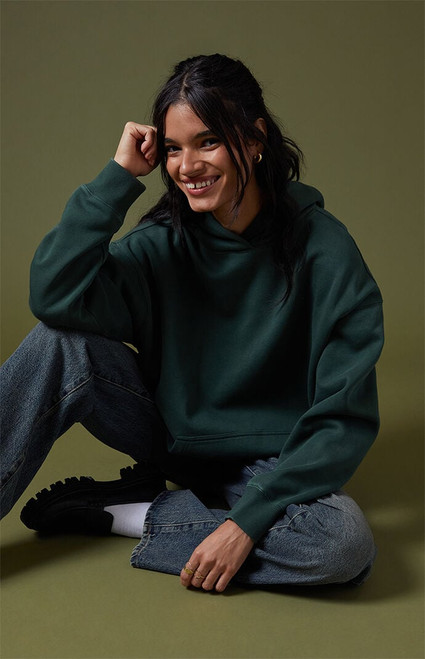 Pacsun Women's Ultra Soft Fleece Core Vintage Wash Pullover Hoodie - 0751484260077