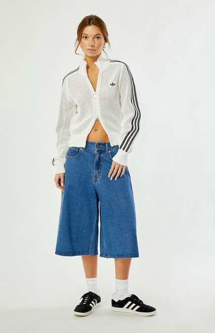 adidas Women's Firebird Denim Jorts - 0829000250001