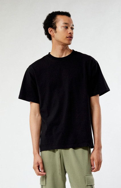 Pacsun Men's Black Premium Oversized T-Shirt - 0120522800573