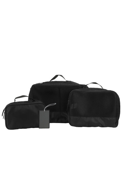 Men's Black 4-Piece Packing Cube & Luggage Tag Set - 0685603580026