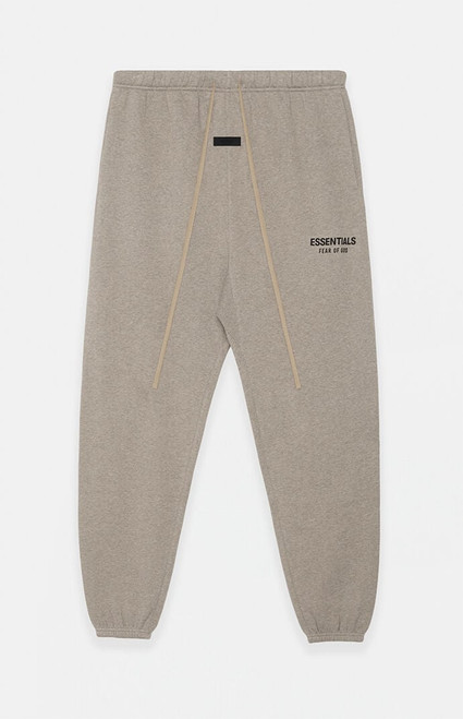 Fear of God ESSENTIALS Men's Heather Grey Fleece Sweatpants - 0130250500422367