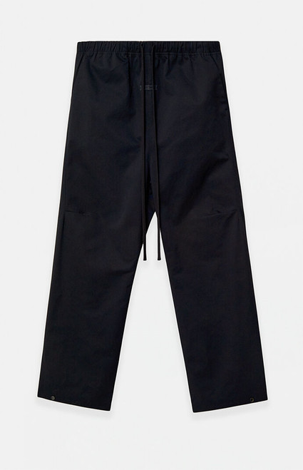 Fear of God ESSENTIALS Men's Jet Black Poly Twill Work Pants - 0130250500508861