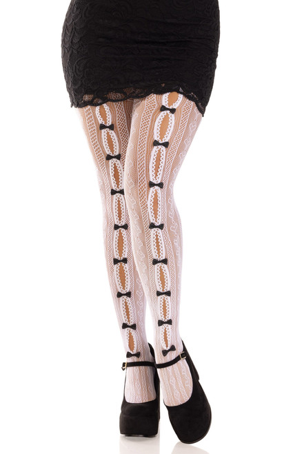 Leg Avenue Women's Sweetheart Striped Tights - 0673611490060
