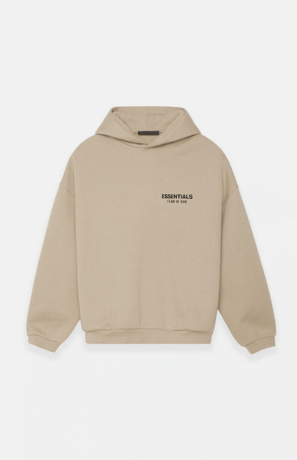 Fear of God ESSENTIALS Men's Desert Sand Fleece Hoodie - 0192250500714253