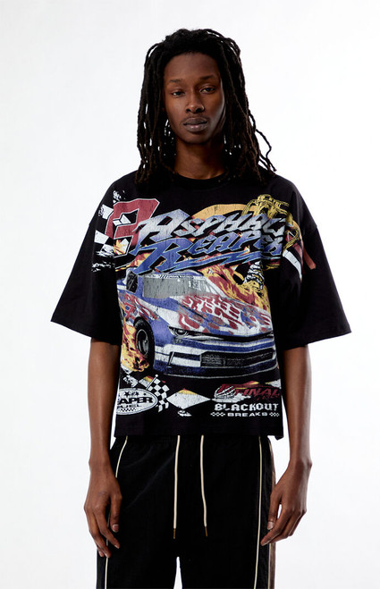 Pacsun Men's Asphalt Reaper Cropped Boxy T-Shirt - 0120522800088