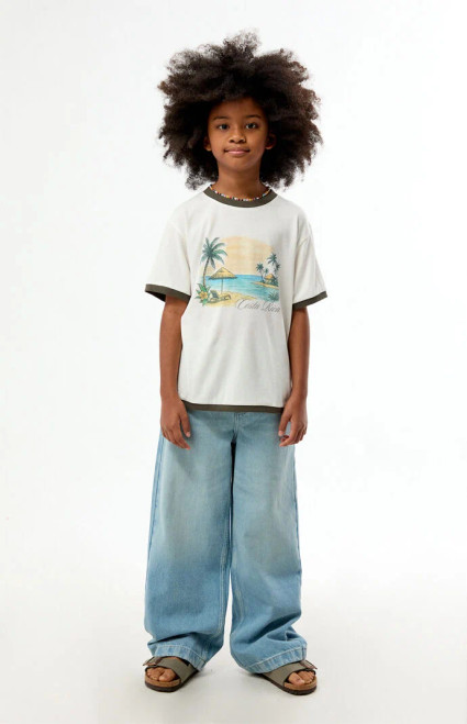 Pacsun Kids Men's Light Blue Baggy Jeans - 0784454210158