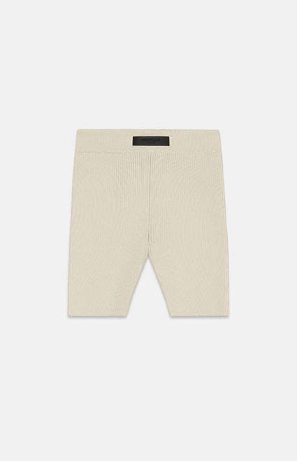 Fear of God ESSENTIALS Women's Silver Cloud Sweater Knit Biker Shorts - 0192508520081261