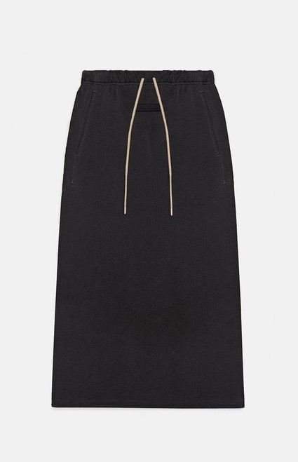 Fear of God ESSENTIALS Women's Jet Black Maxi Skirt - 0160250500058861