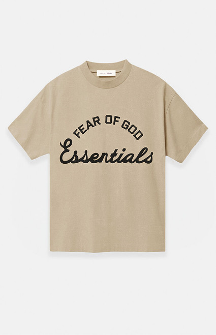 Fear of God ESSENTIALS Men's Faded Dune Training '90s Short Sleeve T-Shirt - 0125468680100434
