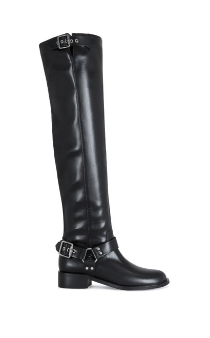 AZALEA WANG Women's Xaliima Black Over-The-Knee Boots - 0580611590124