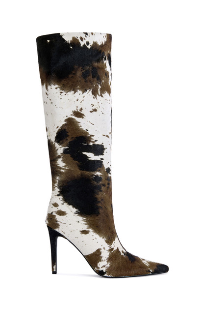 AZALEA WANG Women's Syreali Cow Hair Stiletto Boots - 0580611590130