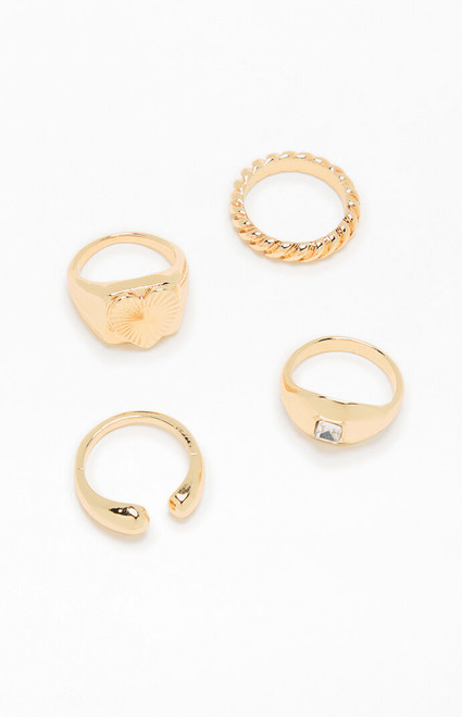 LA Hearts Women's 4 Pack Alexa Rings - 0656499090004