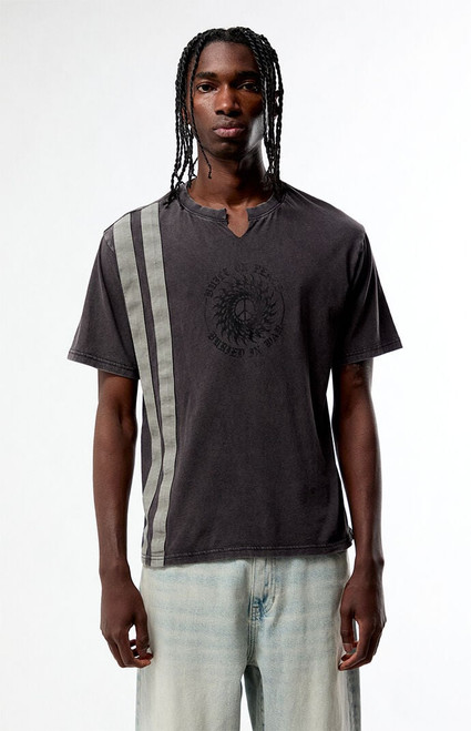 Pacsun Men's Built On Peace Striped T-Shirt - 0120468680473