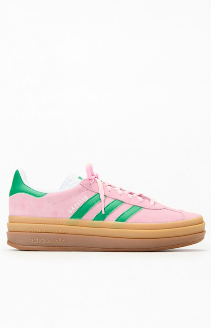 adidas Women's Green & Pink Gazelle Bold Sneakers - 0542000250042