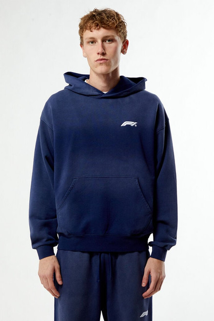 Formula 1 Men's x Pacsun Las Vegas Washed Blue Logo Hoodie - 0190603260147