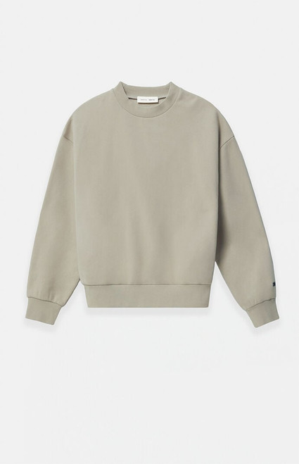 Fear of God ESSENTIALS Men's Abbey Stone Classic Fleece Crew Neck Sweatshirt - 0192250500823659