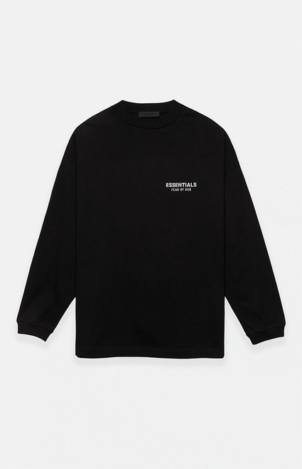 Fear of God ESSENTIALS Men's Black Long Sleeve T-Shirt - 0125250500611001