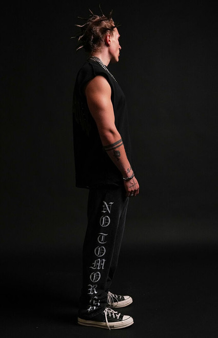 No Tomorrow Men's x Civil Active Iron Skull Straight Leg Sweatpants - 0141460120011