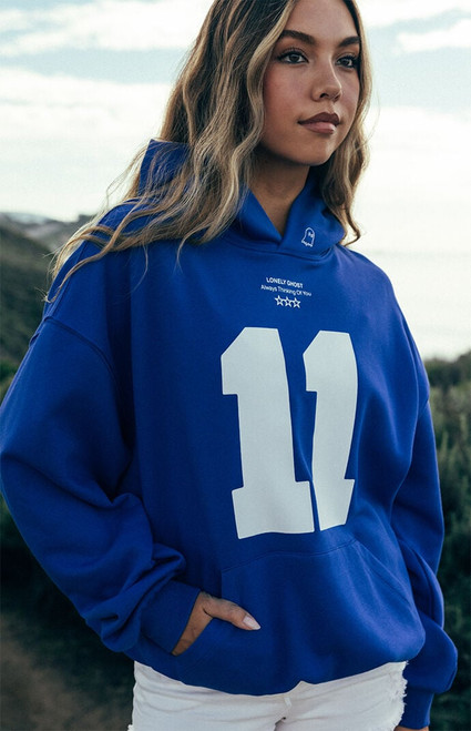 LONELY GHOST Women's 11 11 Oversized Hoodie - 0751611060017