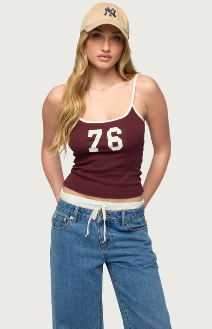 Edikted Women's 76 Contrast Tank Top - 0260609690014