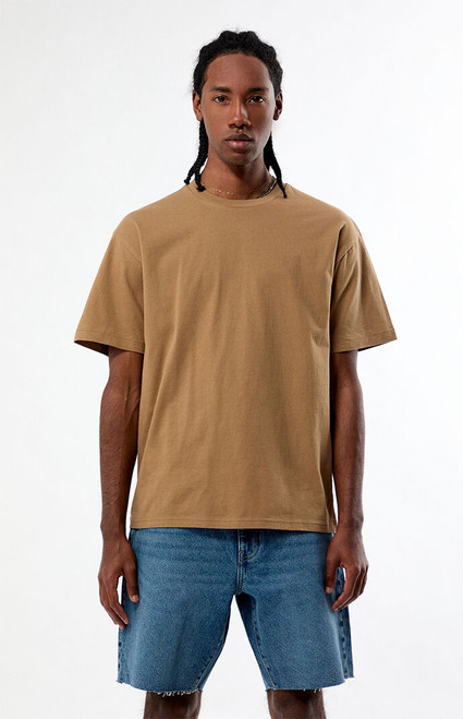 PS Basics Men's Brown Basic Reece T-Shirt - 0120468680115
