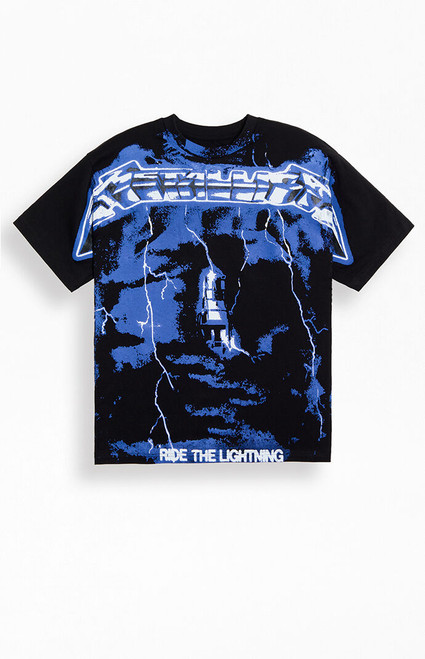 Men's Metallica Lightning T-Shirt - 0097514260136