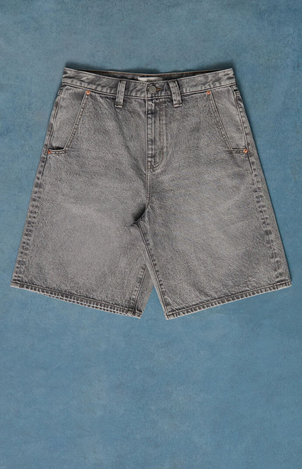Pacsun Men's Parker Baggy Jean Shorts Gray Wash - 0170602840013