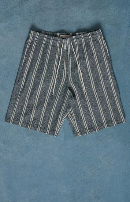 Pacsun Men's Cream Striped Linen Shorts - 0170611290002