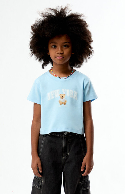 Pacsun Kids Kids New York Teddy Bear Skimmer T-Shirt - 0783461580054