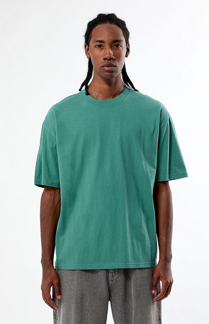 PS Basics Men's Green Basic Oversized T-Shirt - 0120468680261
