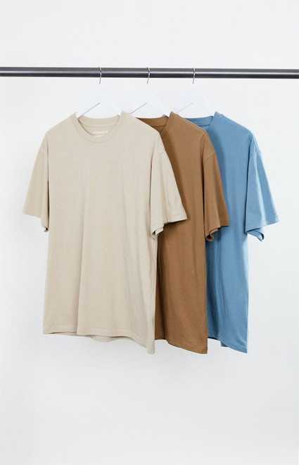 PS Basics Men's 3 Pack Reese Solid Color T-Shirts - 0120468680431