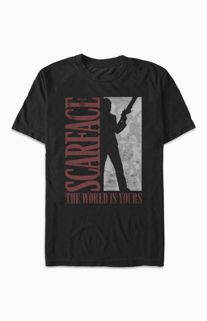 Men's Scarface World Quote T-Shirt - 0230602190014