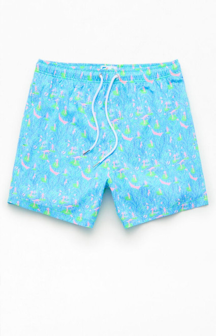 Bermies Men's Golf Floral 5" Swim Trunks - 0150600670005