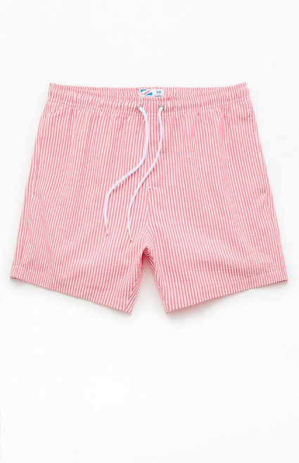 Bermies Men's Striped Seersucker 5" Swim Trunks - 0150600670007