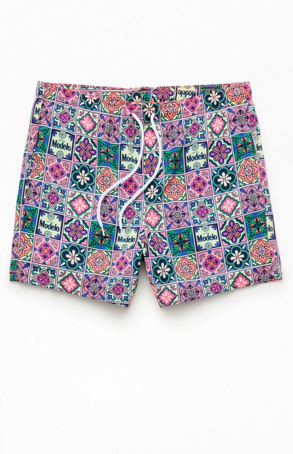Men's Modelo Tile 5" Swim Trunks - 0150438400002