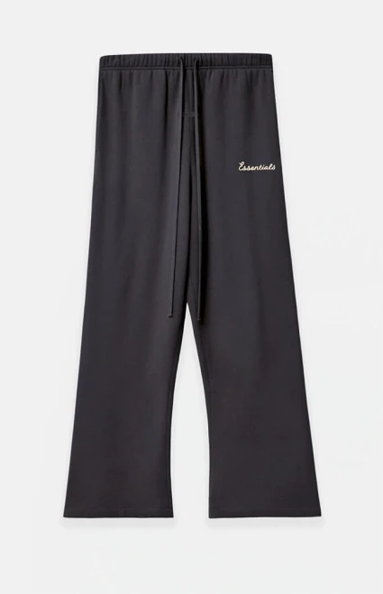 Fear of God ESSENTIALS Men's Faded Black Training Classic Flare Sweatpants - 0130468680051407