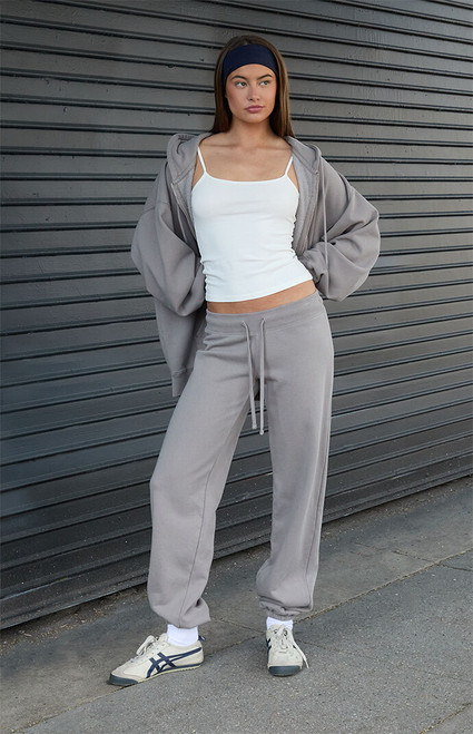 John Galt Women's Light Gray Hilary Yoga Sweatpants - 0844601600328