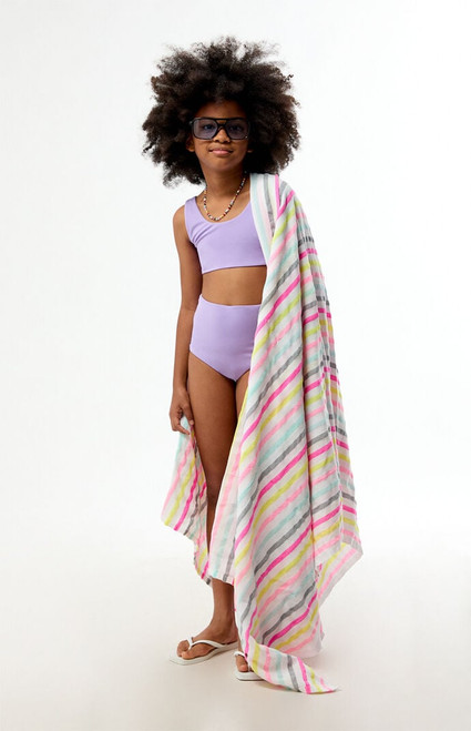 Pacsun Kids Kids Violet Tank & High Waisted Bikini Set - 0786451180032