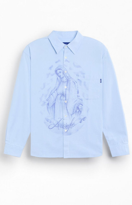 Awake NY Men's Santa Maria Oxford Long Sleeve Shirt - 0125603440065