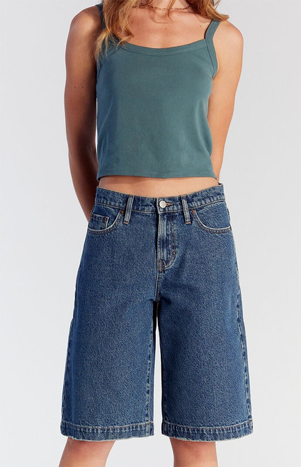 Pacsun Women's Dark Indigo Extreme Jorts - 0829602180145